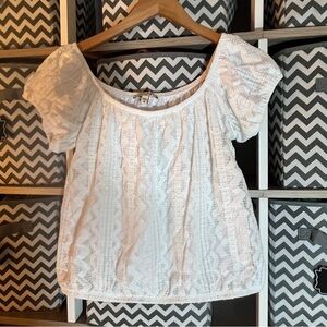 Express White Lace Blouse
